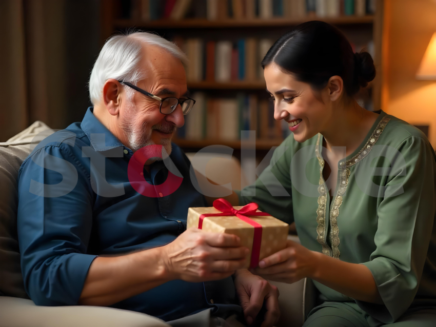Warm moment of giving