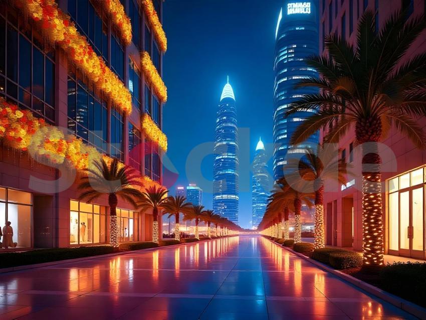 Night Lights on the Boulevard