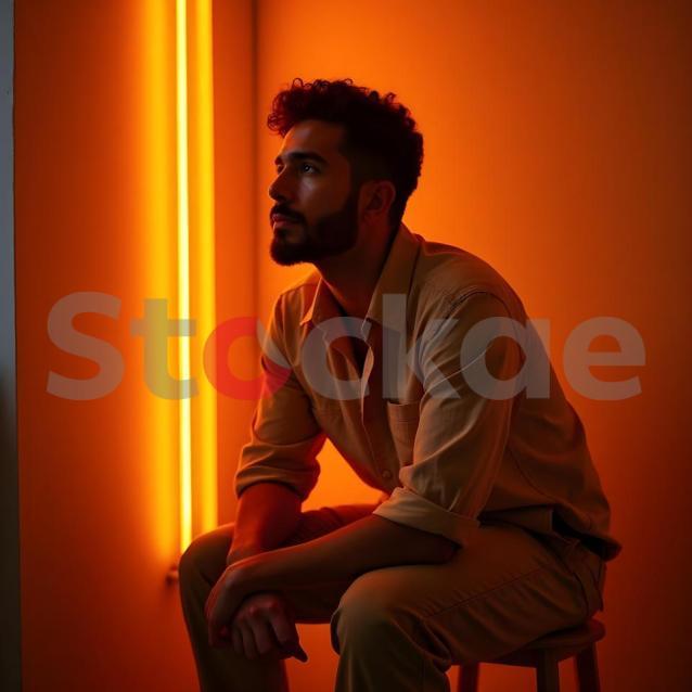 Neon Glow & Deep Contemplation