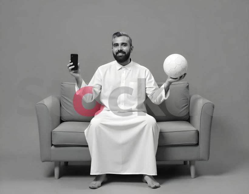 Digital & Sporty Arab Man